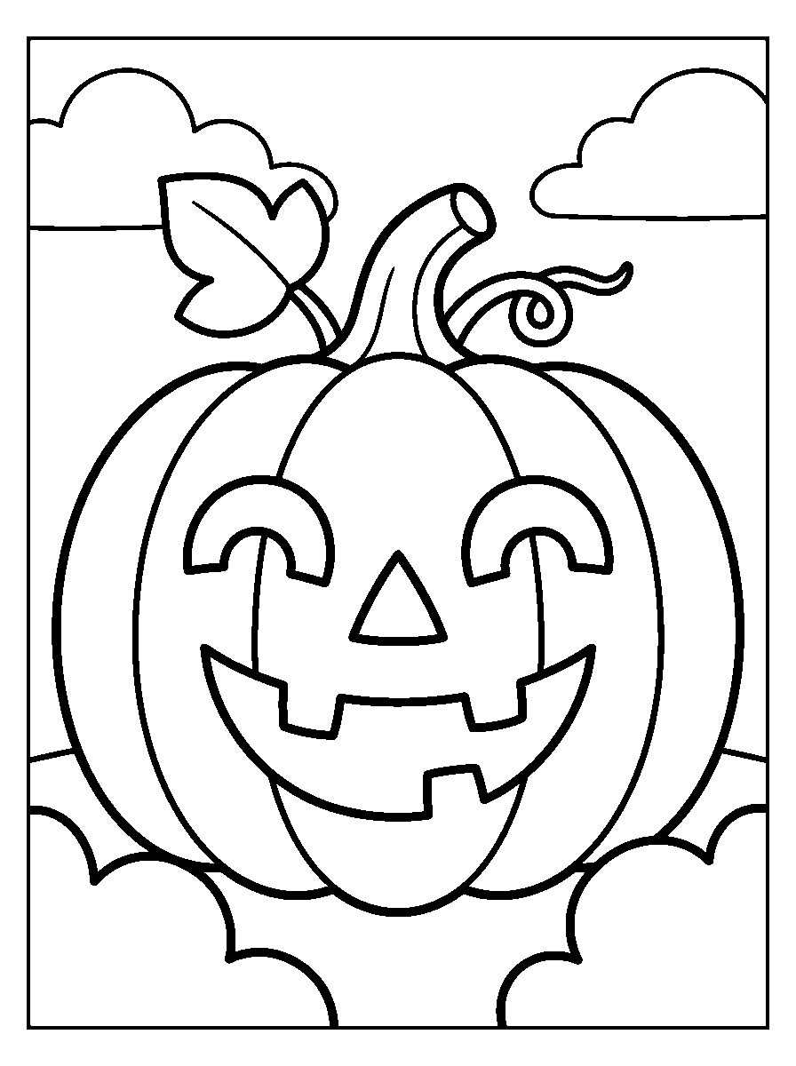 kleurplaat halloween