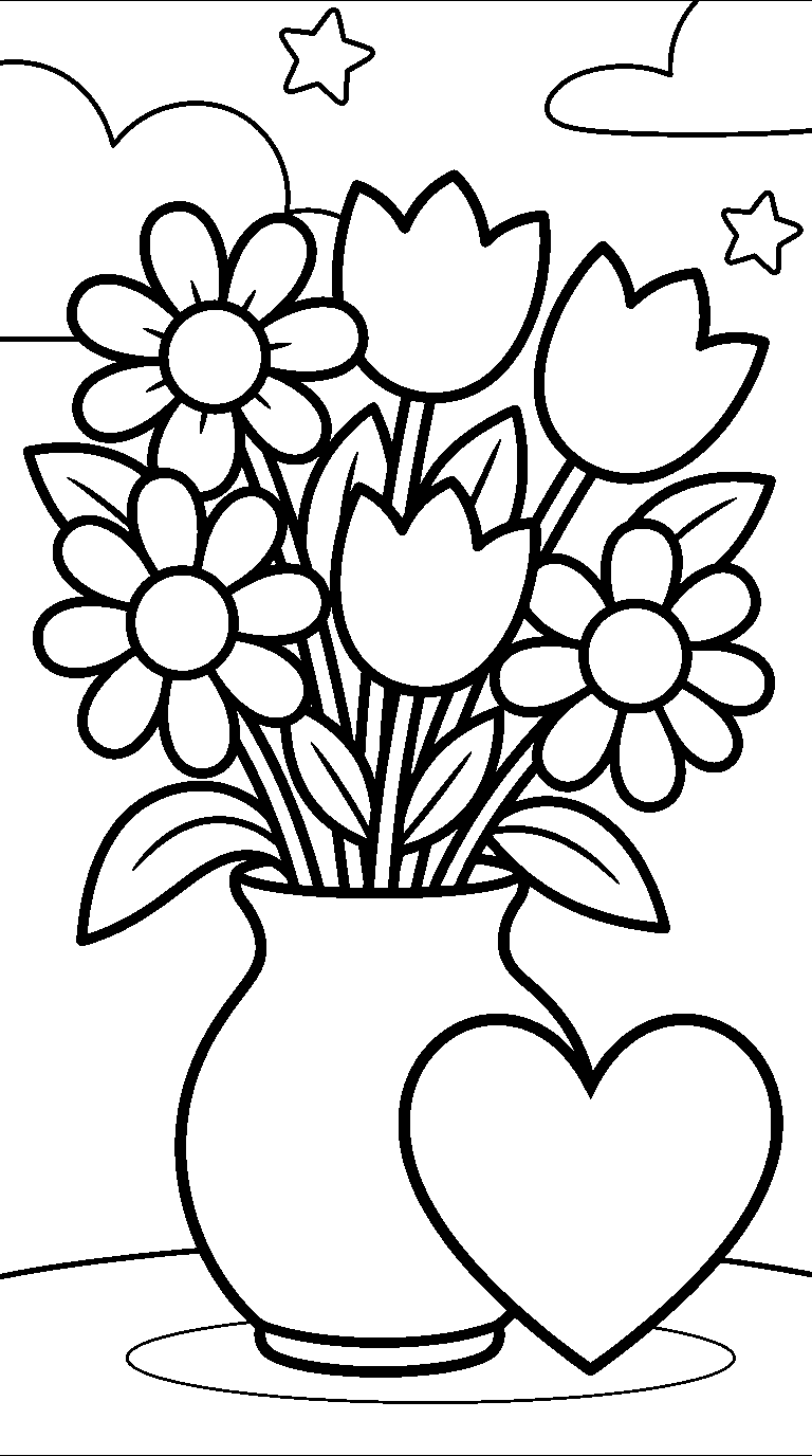 kleurplaat moederdag