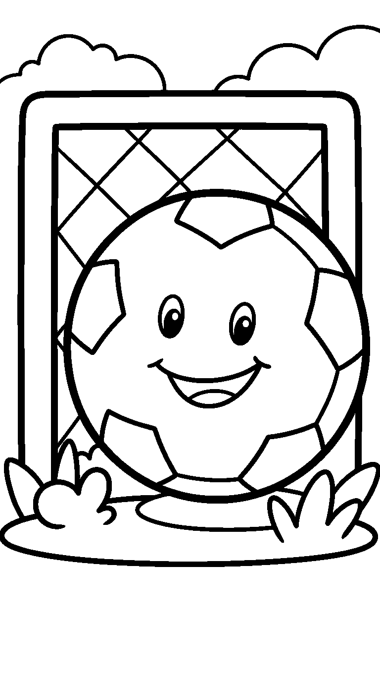 kleurplaat voetbal