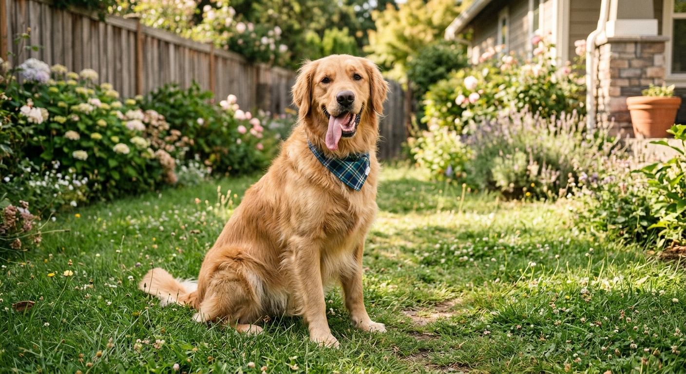 voorbeeldfoto — maak een kleurplaat van je eigen hond