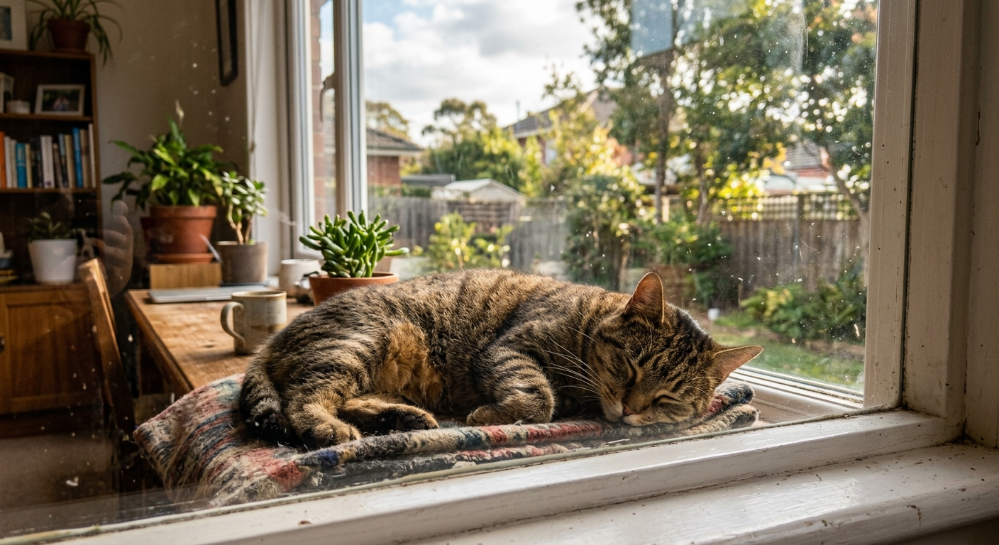 voorbeeldfoto — maak een kleurplaat van je eigen kat